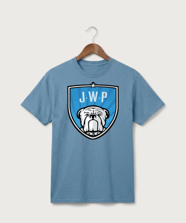 Janesville Waldorf Pemberton Volleyball (Girls) - Tundra Blue Port & Co Core Cotton Tee. PC54