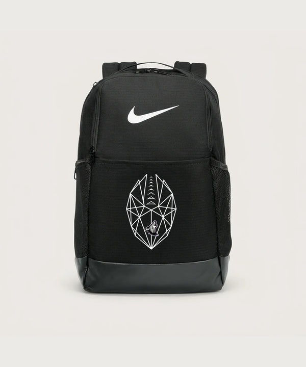 Heron Lake-Okabena High School Football (Boys) - Black Nike Brasilia Medium Backpack NKDH7709