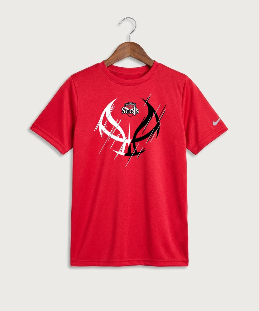 Walnut Ridge High School Basketball Team Store - University Red Nike Youth Swoosh Sleeve rLegend Tee NKDX8787