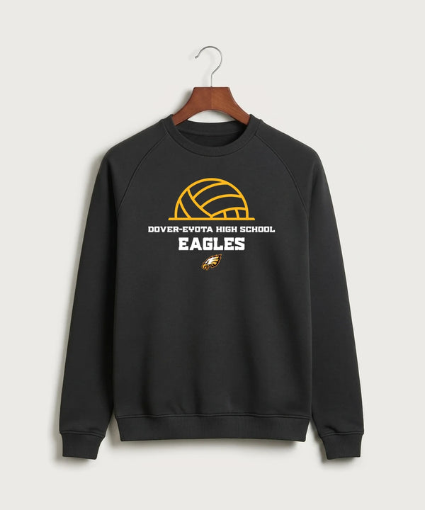 Dover-Eyota High School Volleyball (Girls) - Black Crewneck