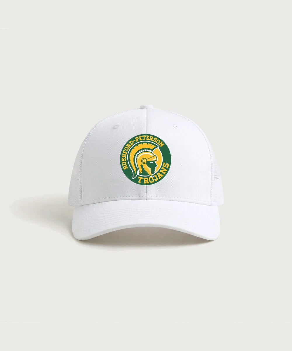 Rushford Peterson High School Football (Boys) - White/ White Sport-Tek Club Trucker Cap STC46