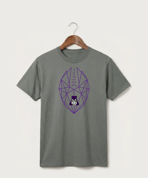 Albany High School Football (Boys) - Medium Grey Port & Co Core Cotton Tee. PC54