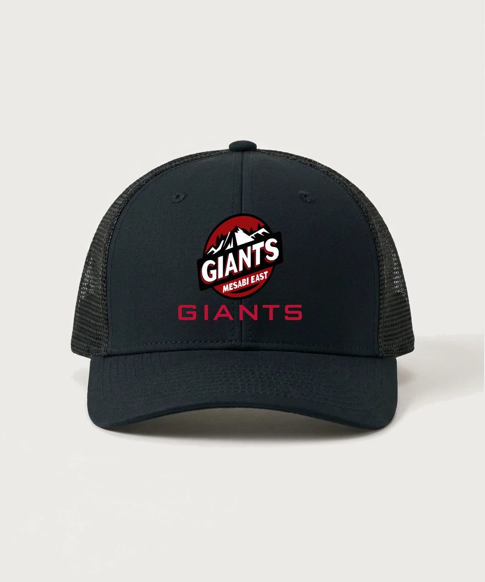 Mesabi East High School Football (Boys) - Black/ Black Sport-Tek Club Trucker Cap STC46