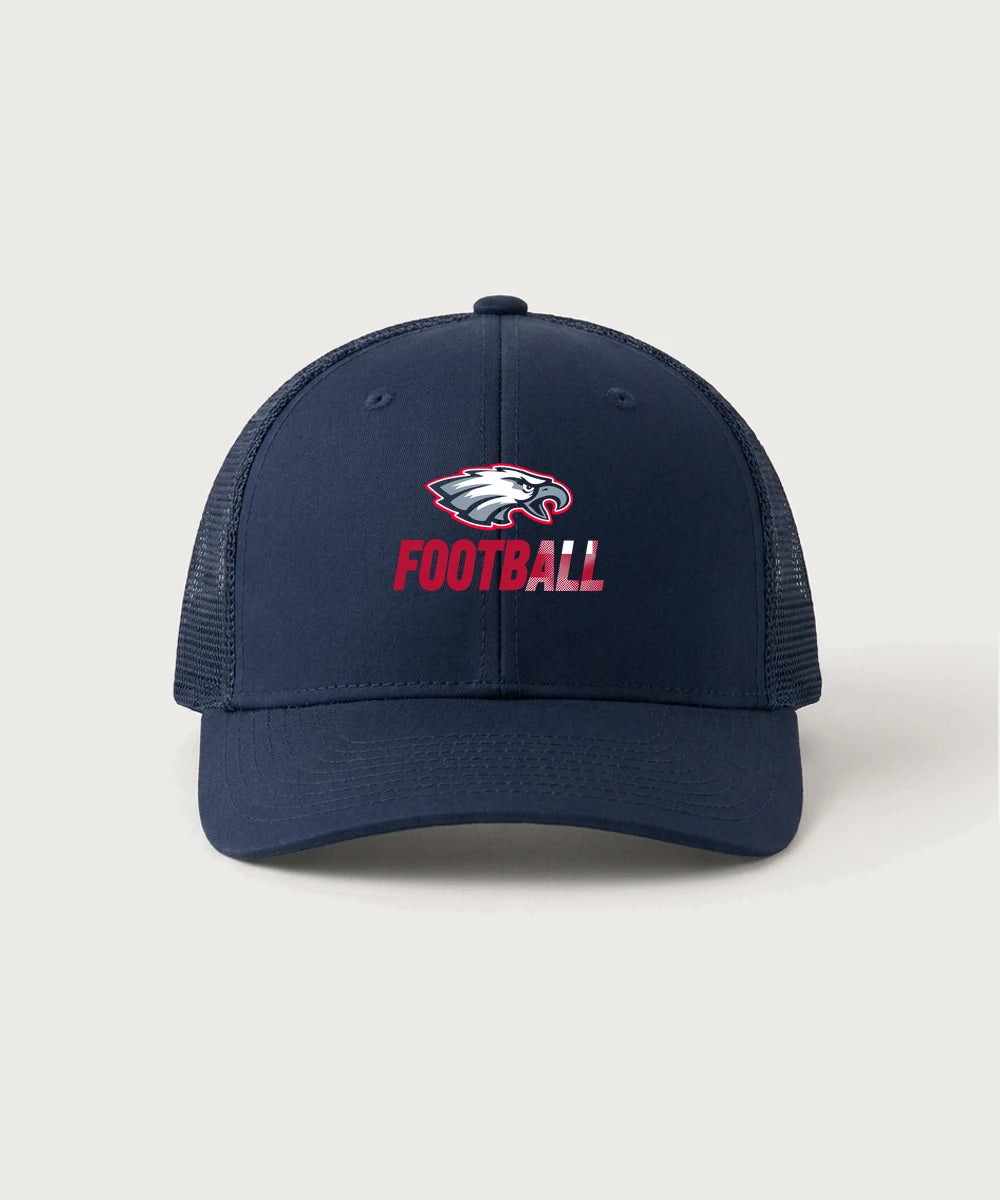 Pequot Lakes High School Football (Boys) - True Navy/ True Navy Sport-Tek Club Trucker Cap STC46
