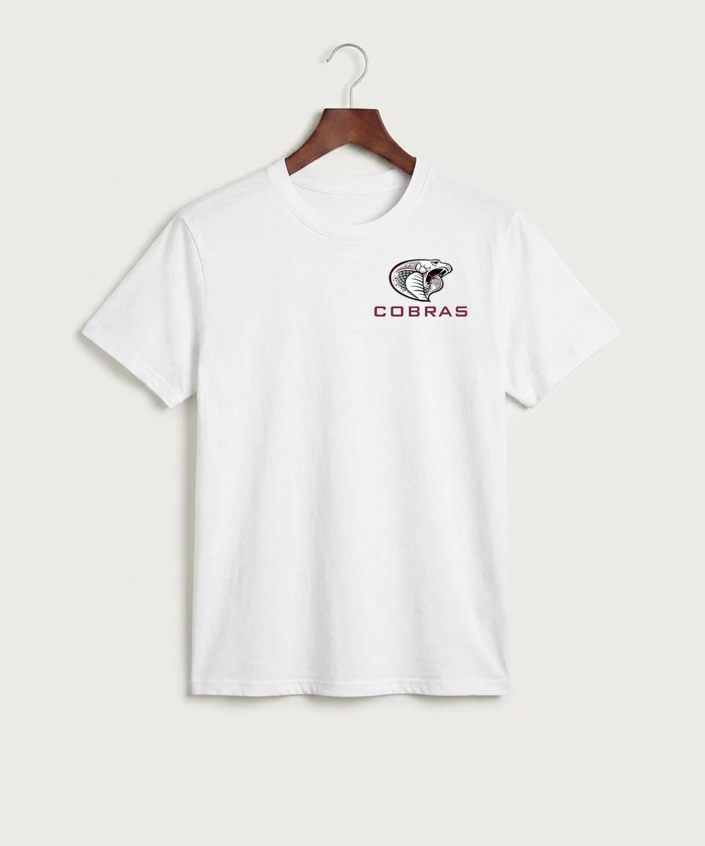 Triton High School Volleyball (Girls) - White Port & Co Core Cotton Tee. PC54