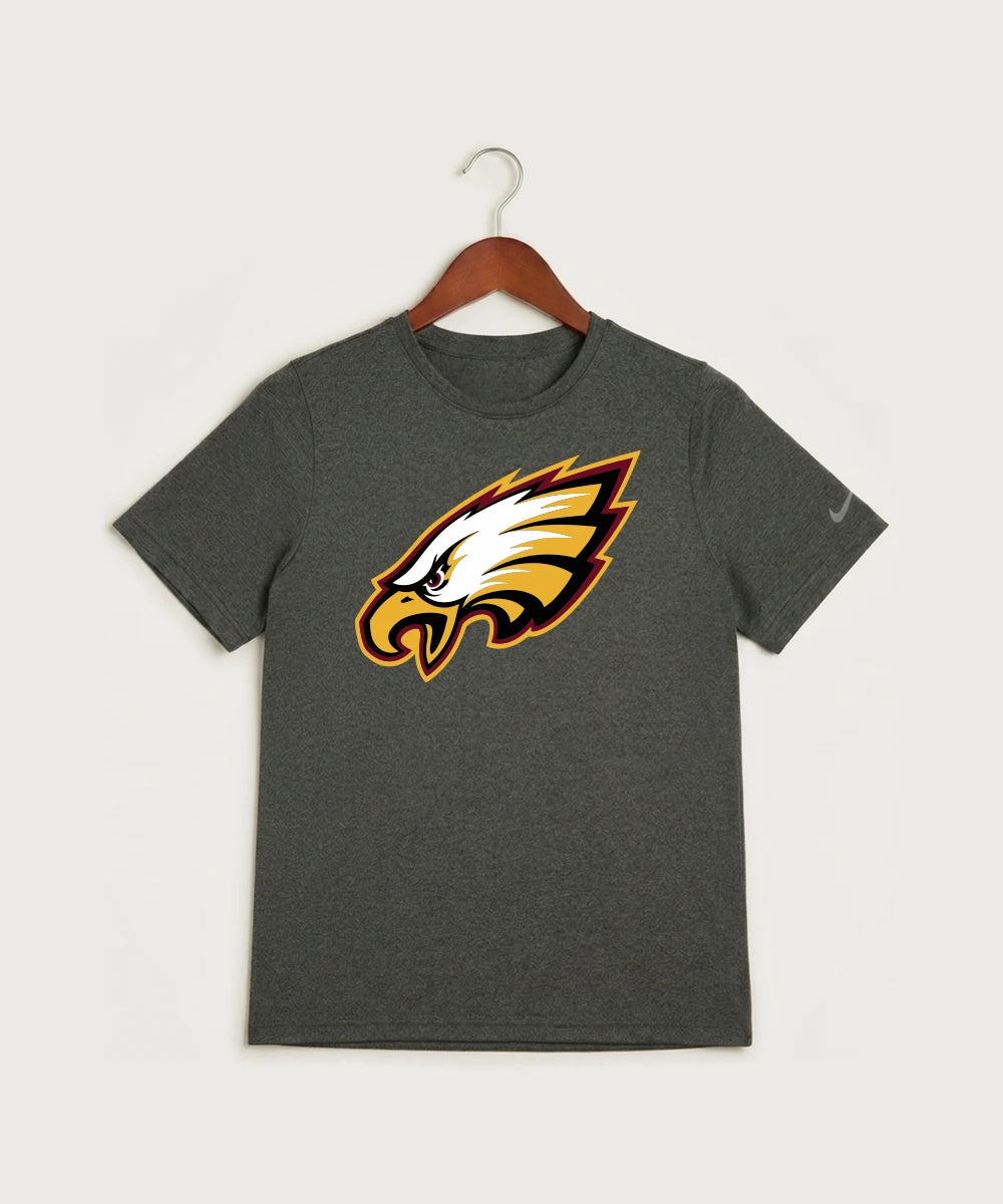 Dover-Eyota High School Football (Boys) - Dark Smoke Heather Nike Youth Swoosh Sleeve rLegend Tee NKDX8787