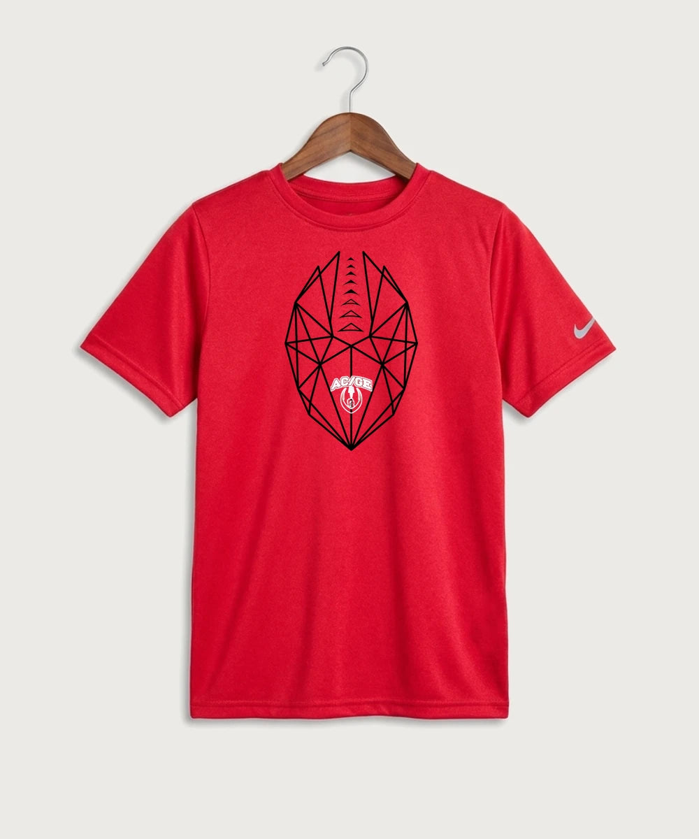 Alden-Conger-Glenville Emmons High School Football (Boys) - University Red Nike Youth Swoosh Sleeve rLegend Tee NKDX8787