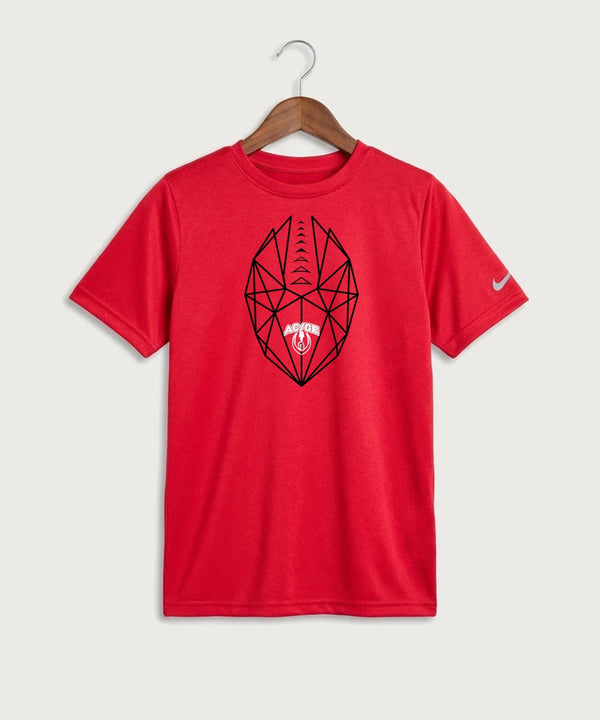Alden-Conger-Glenville Emmons High School Football (Boys) - University Red Nike Youth Swoosh Sleeve rLegend Tee NKDX8787
