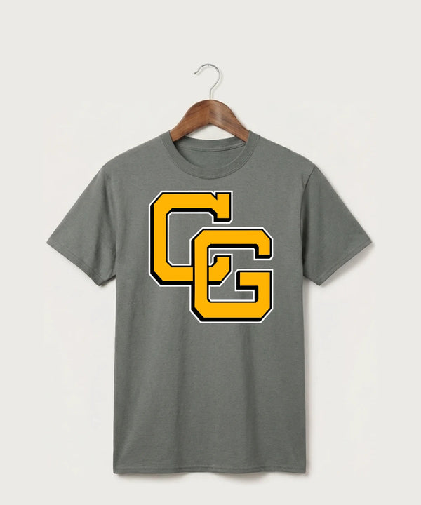 Clearbrook Gonvick High School Football (Boys) - Medium Grey Port & Co Core Cotton Tee. PC54