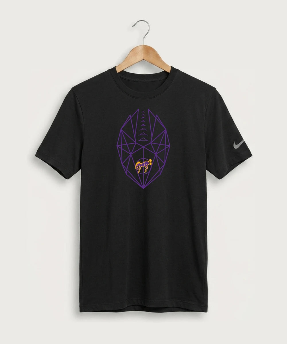 International Falls High School Football (Boys) - Black Nike Swoosh Sleeve rLegend Tee NKDX8730