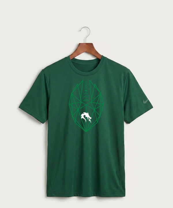 Pine City High School Football (Boys) - Gorge Green Nike Swoosh Sleeve rLegend Tee NKDX8730
