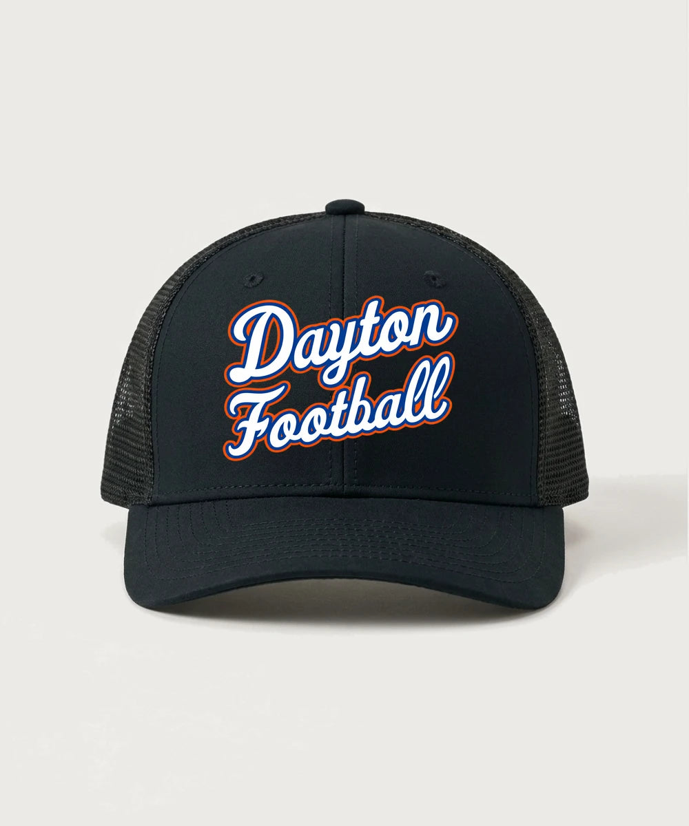 Jonathan Dayton High School Football Team Store - Black/ Black Sport-Tek Club Trucker Cap STC46