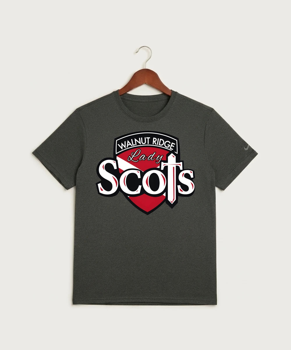 Walnut Ridge High School Basketball Team Store - Dark Smoke Heather Nike Swoosh Sleeve rLegend Tee NKDX8730