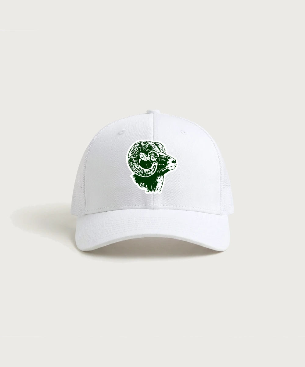 Roseau High School Football (Boys) - White/ White Sport-Tek Club Trucker Cap STC46