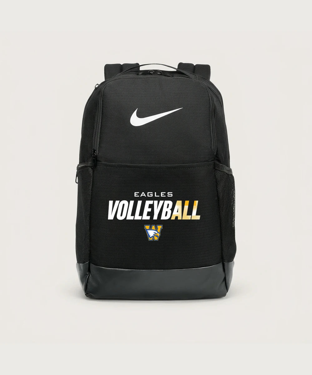 Windom Area High School Volleyball (Girls) - Black Nike Brasilia Medium Backpack NKDH7709