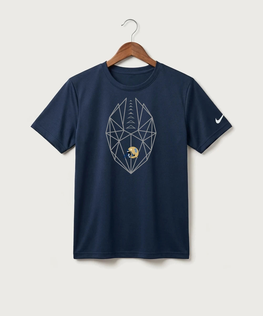 Braham Area High School Football (Boys) - College Navy Nike Youth Swoosh Sleeve rLegend Tee NKDX8787