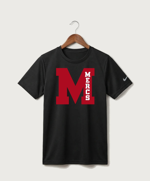 Mcgregor High School Volleyball (Girls) - Black Nike Youth Swoosh Sleeve rLegend Tee NKDX8787