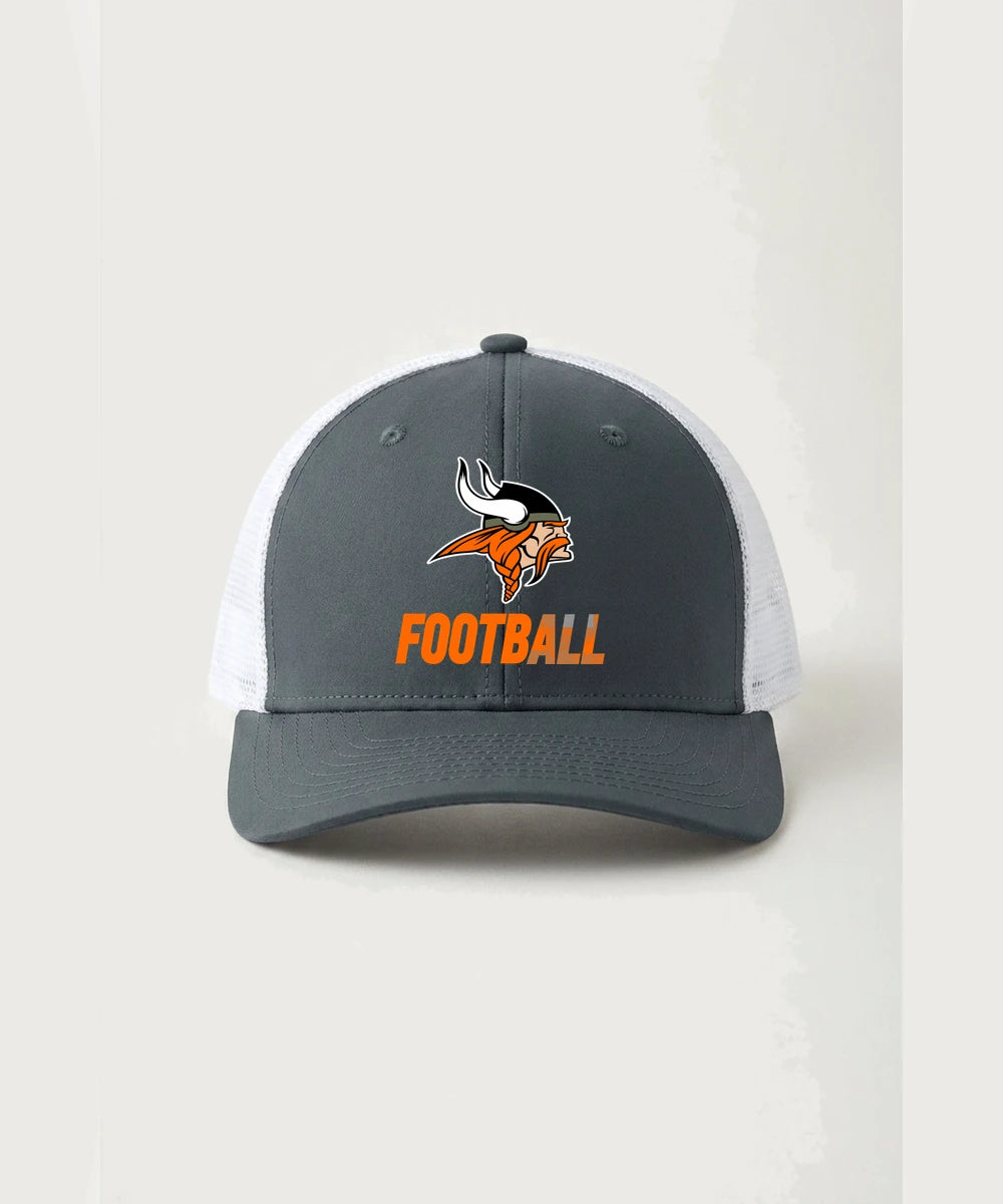 Littlefork Big Falls High School Football (Boys) - Iron Grey/ White Sport-Tek Club Trucker Cap STC46