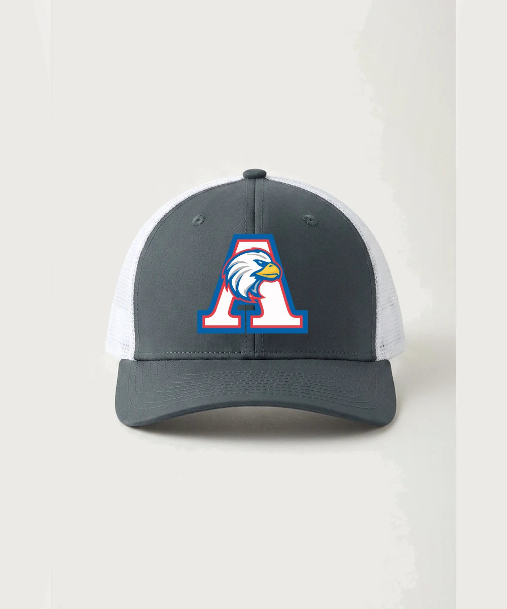 Apollo High School Football (Boys) - Iron Grey/ White Sport-Tek Club Trucker Cap STC46