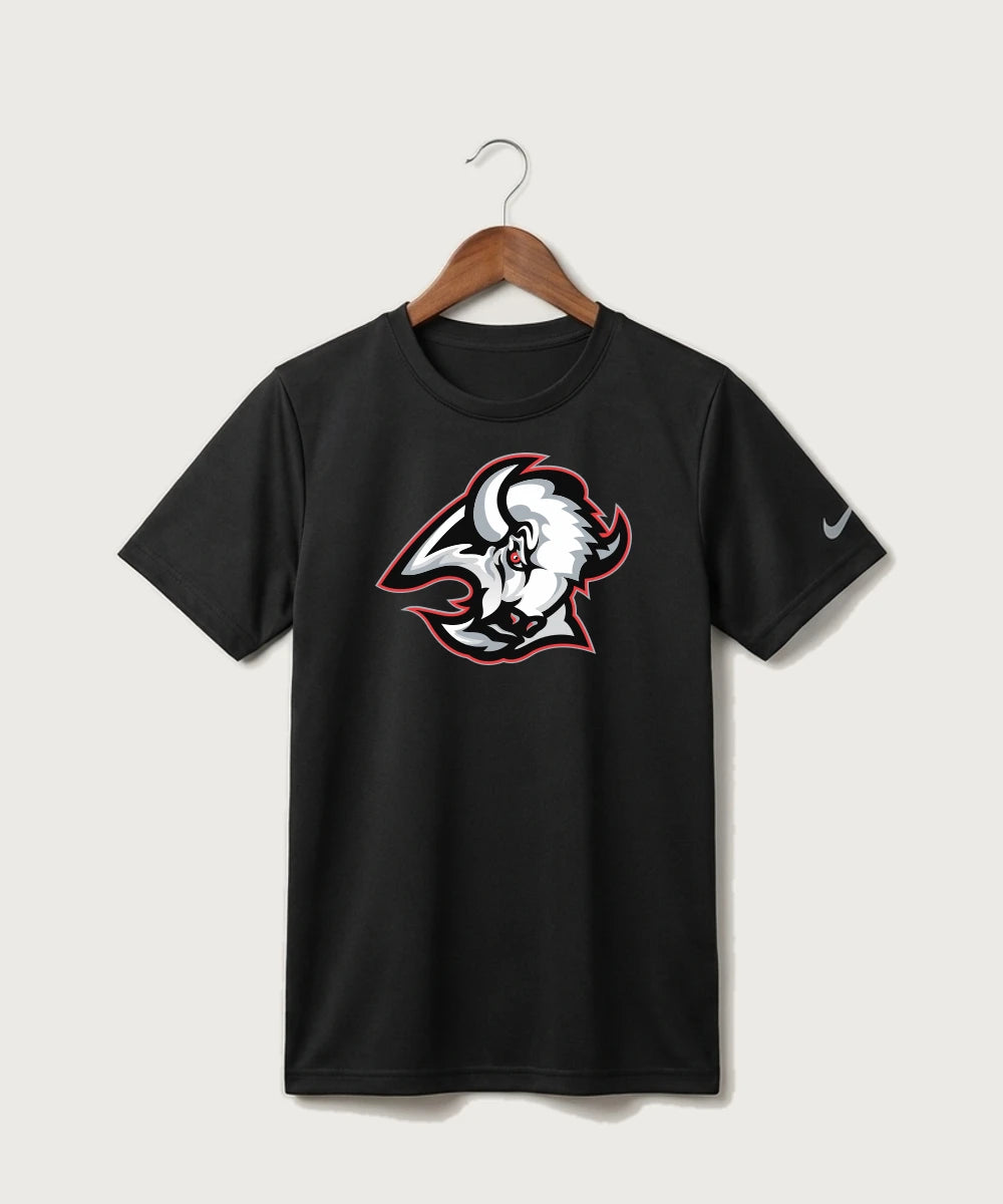 Buffalo High School Football (Boys) - Black Nike Youth Swoosh Sleeve rLegend Tee NKDX8787