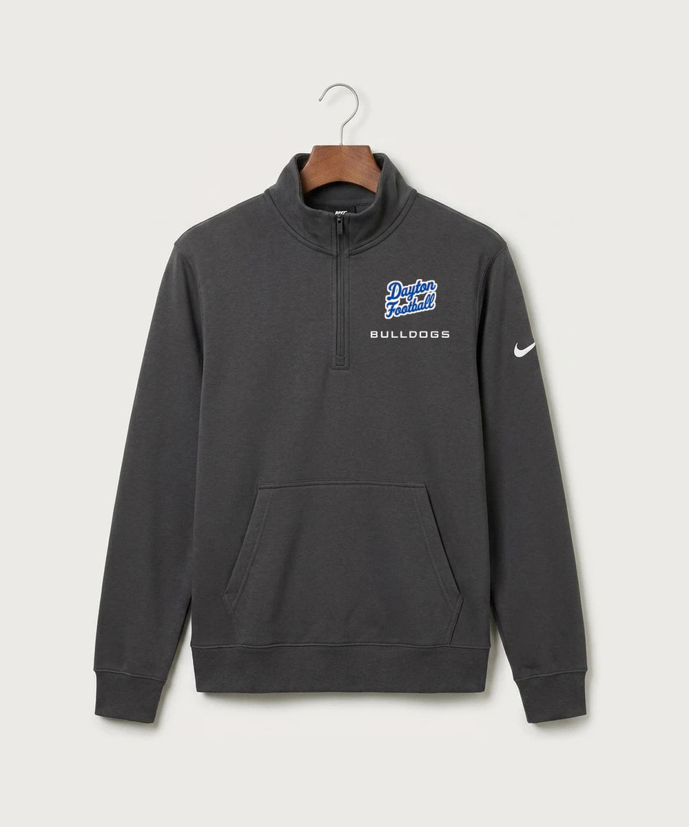 Jonathan Dayton High School Football Team Store - Anthracite Nike Club Fleece Sleeve Swoosh 1/2-Zip NKDX6718