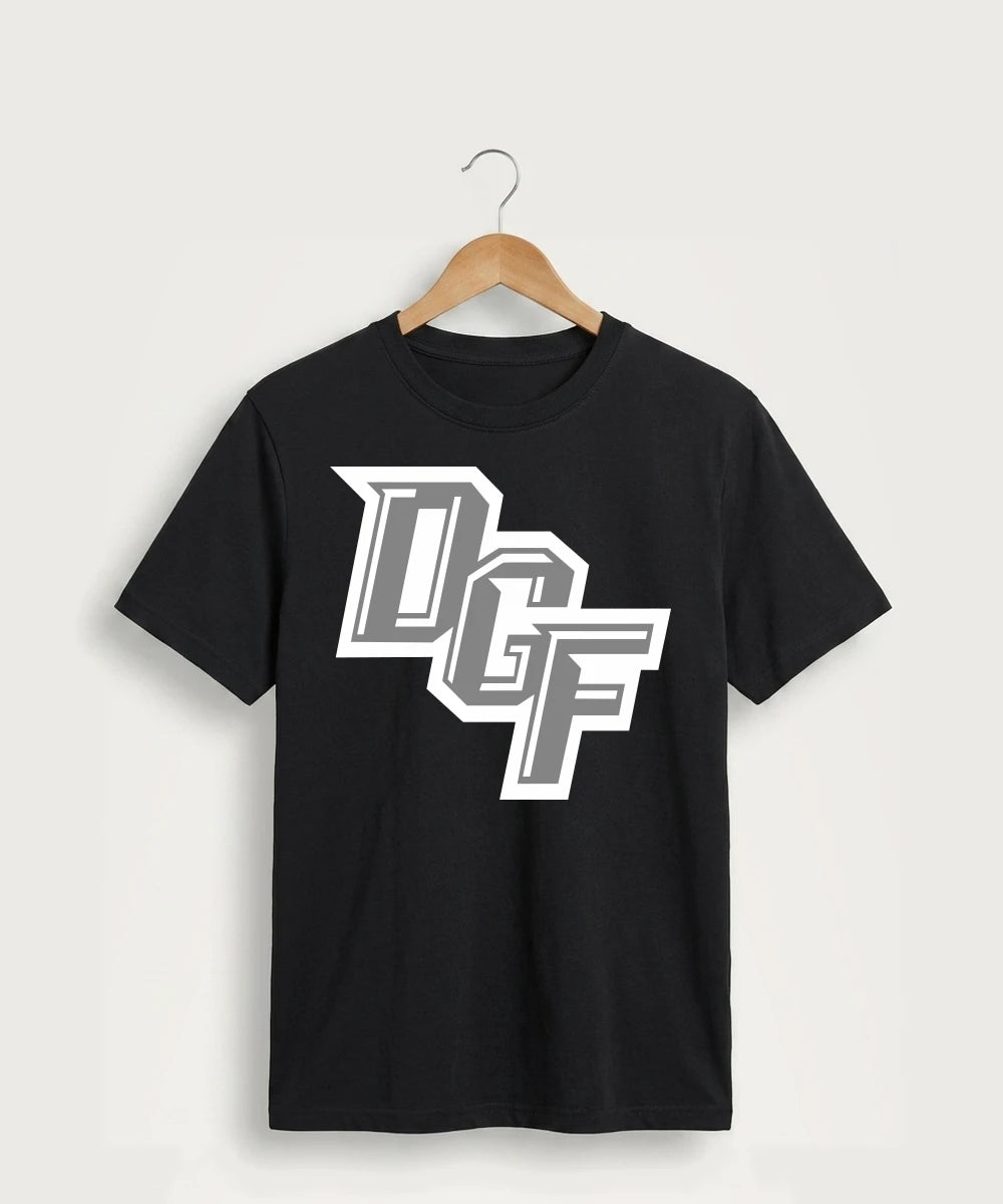 DGF High School Football (Boys) - Jet Black Port & Co Core Cotton Tee. PC54