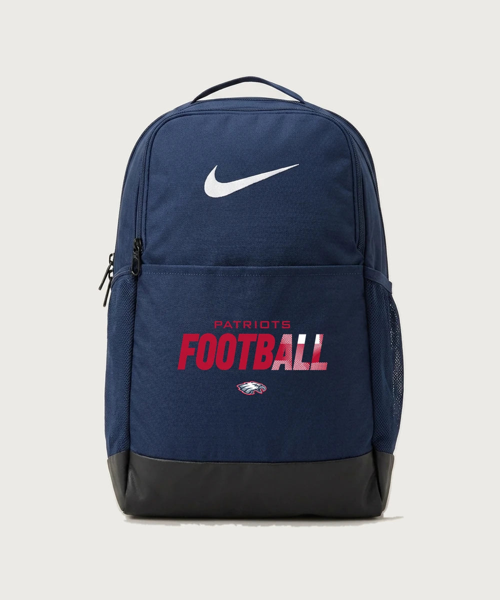 Pequot Lakes High School Football (Boys) - Midnight Navy Nike Brasilia Medium Backpack NKDH7709