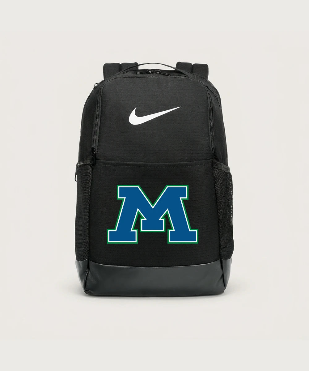 Minnewaska Area High School Football (Boys) - Black Nike Brasilia Medium Backpack NKDH7709