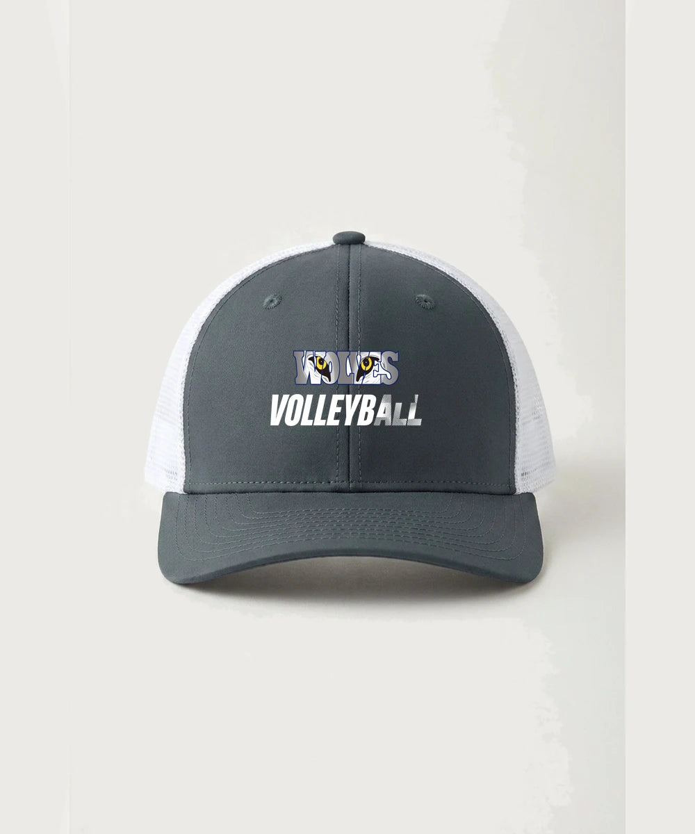 Walker Hackensack Akeley Volleyball (Girls) - Iron Grey/ White Sport-Tek Club Trucker Cap STC46