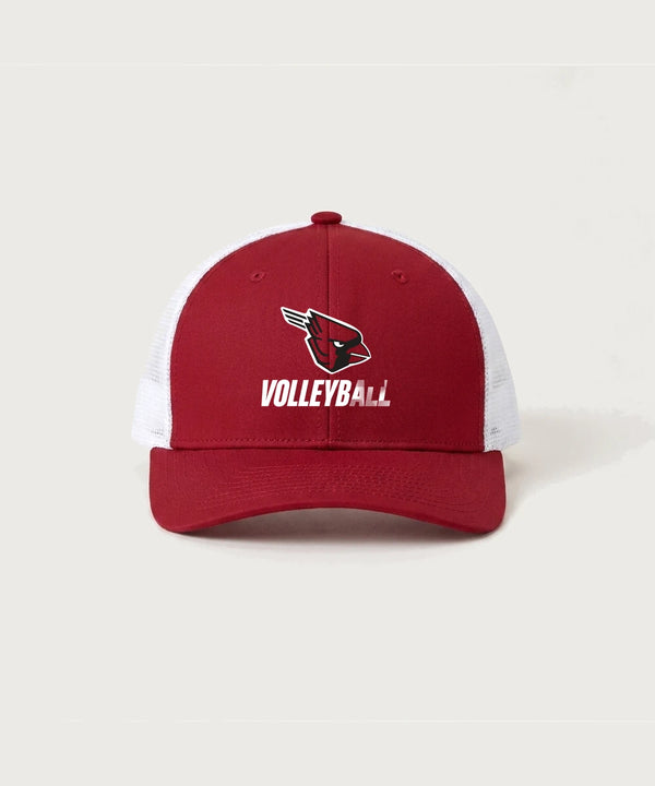 Forreston Volleyball - Deep Red/ White Sport-Tek Club Trucker Cap STC46