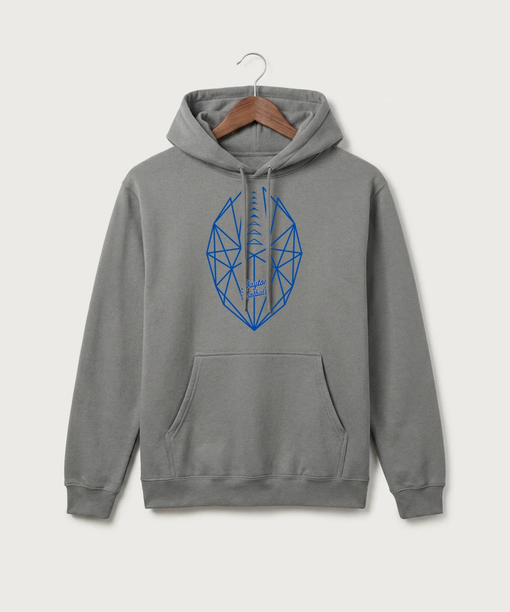 Jonathan Dayton High School Football Team Store - Medium Grey Port & Co Core Fleece Pullover Hooded Sweatshirt. PC78H