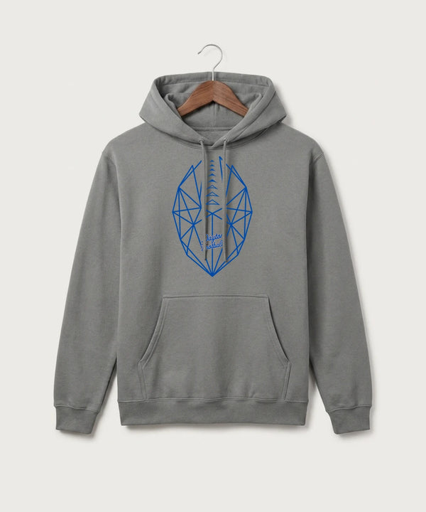 Jonathan Dayton High School Football Team Store - Medium Grey Port & Co Core Fleece Pullover Hooded Sweatshirt. PC78H