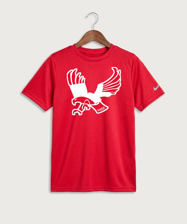 Wabasha Kellogg High School Volleyball (Girls) - University Red Nike Youth Swoosh Sleeve rLegend Tee NKDX8787