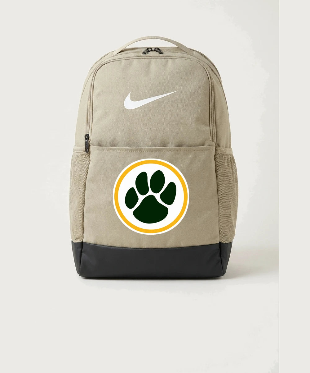 Ashwaubenon High School Football (Boys) (Sandbox) - Desert Khaki Nike Brasilia Medium Backpack NKDH7709