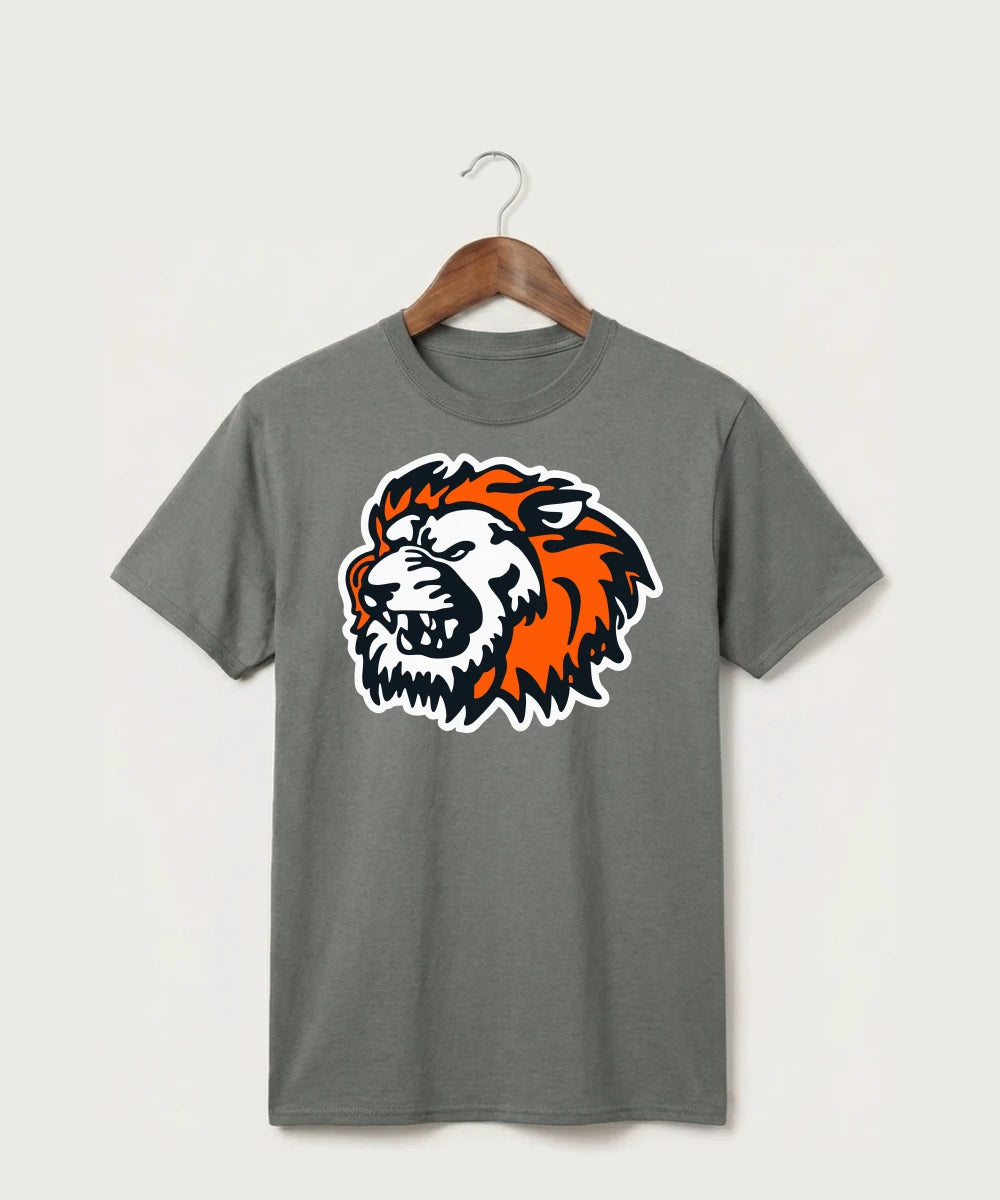Ogilvie High School Football (Boys) - Medium Grey Port & Co Core Cotton Tee. PC54