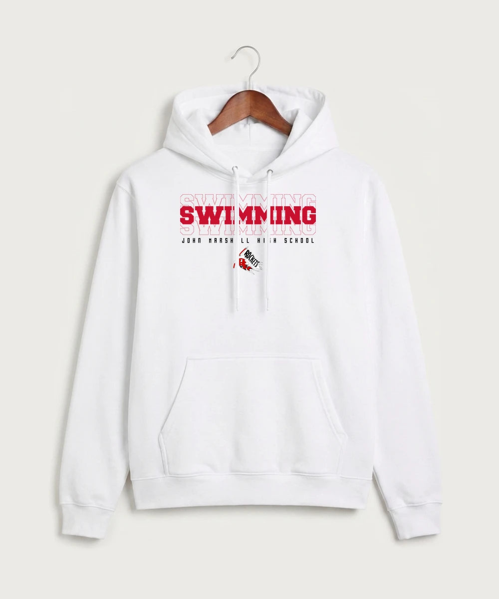 John Marshall High School Swimming (Girls) - White Hoodie Value