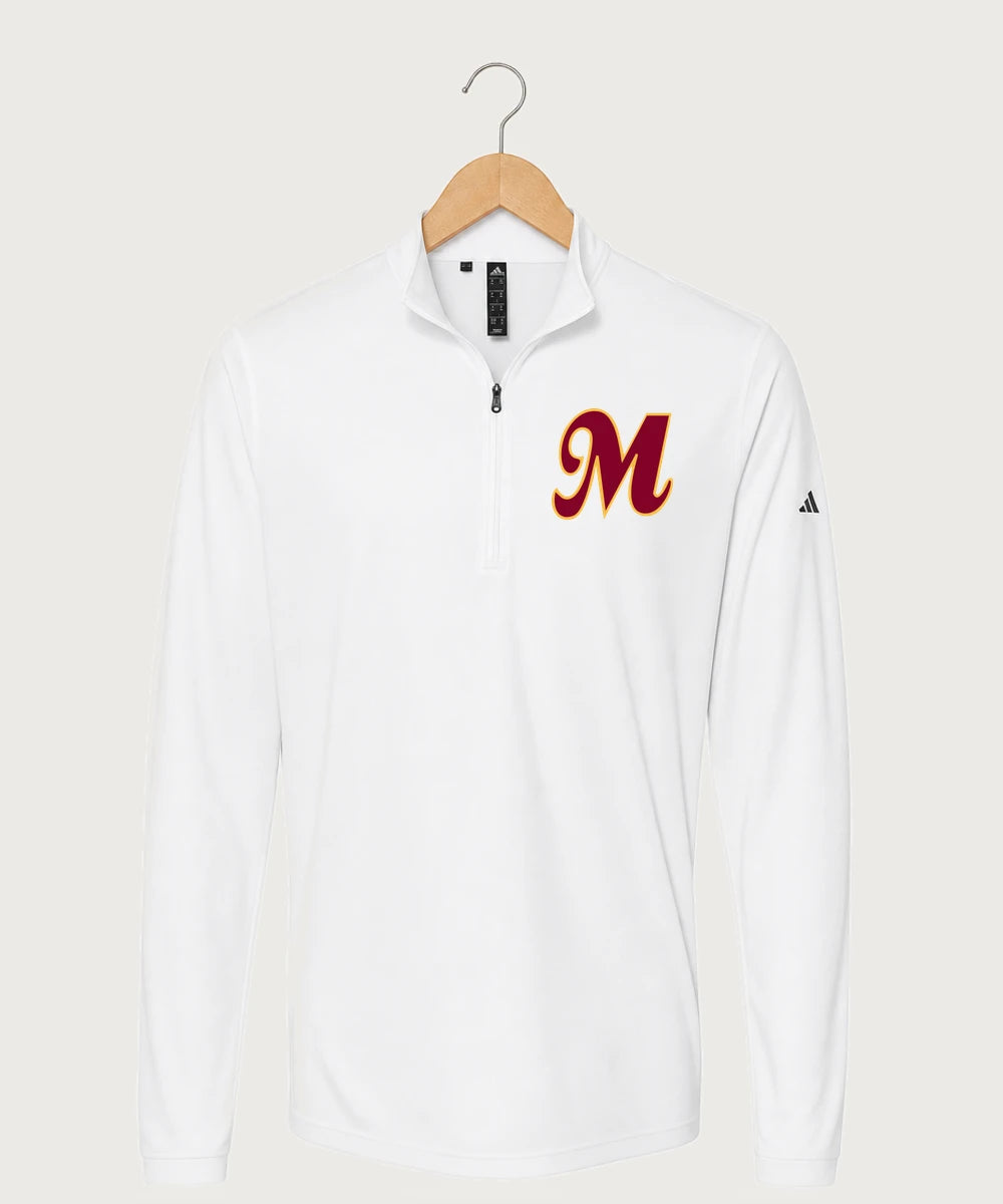 MAYBA Baseball Team Store - White Men's Ultimate365 Lightweight Quarter-Zip Pullover