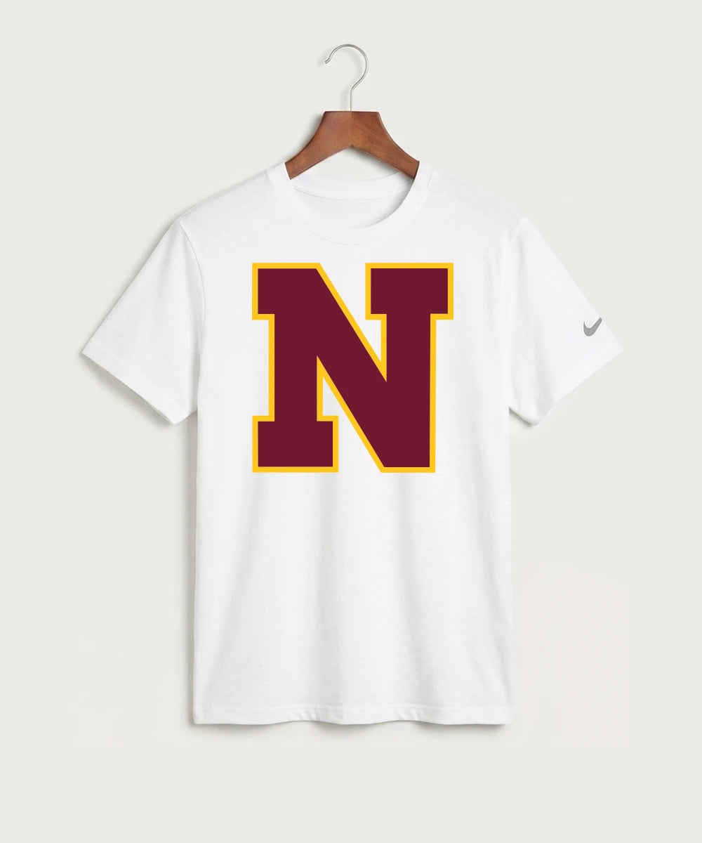 Northfield High School Volleyball (Girls) - White Nike Swoosh Sleeve rLegend Tee NKDX8730