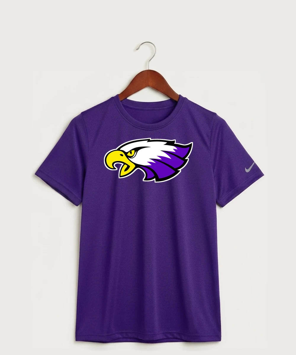 Red Wing High School Football - Court Purple Nike Youth Swoosh Sleeve rLegend Tee NKDX8787