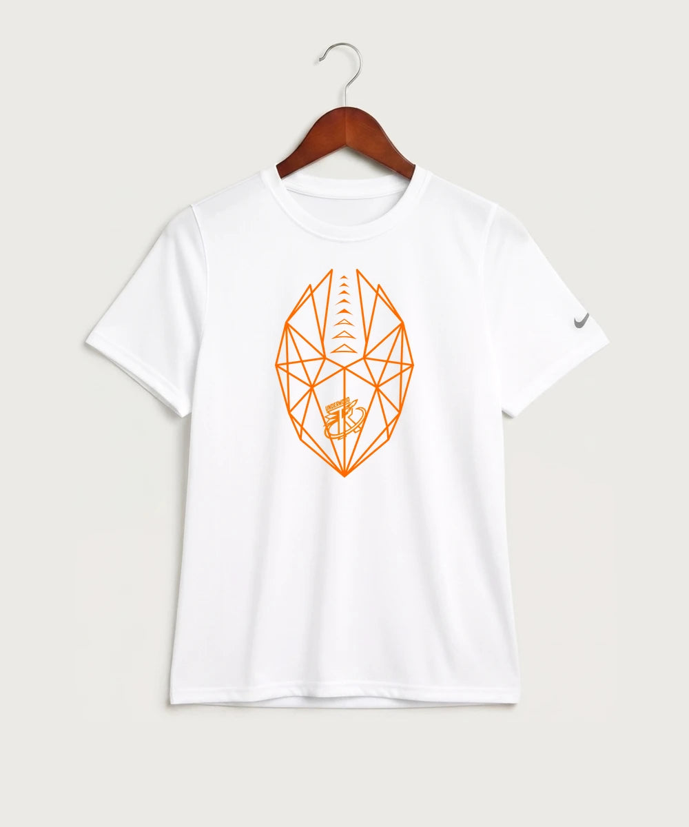 Underwood High School Football (Boys) - White Nike Youth Swoosh Sleeve rLegend Tee NKDX8787