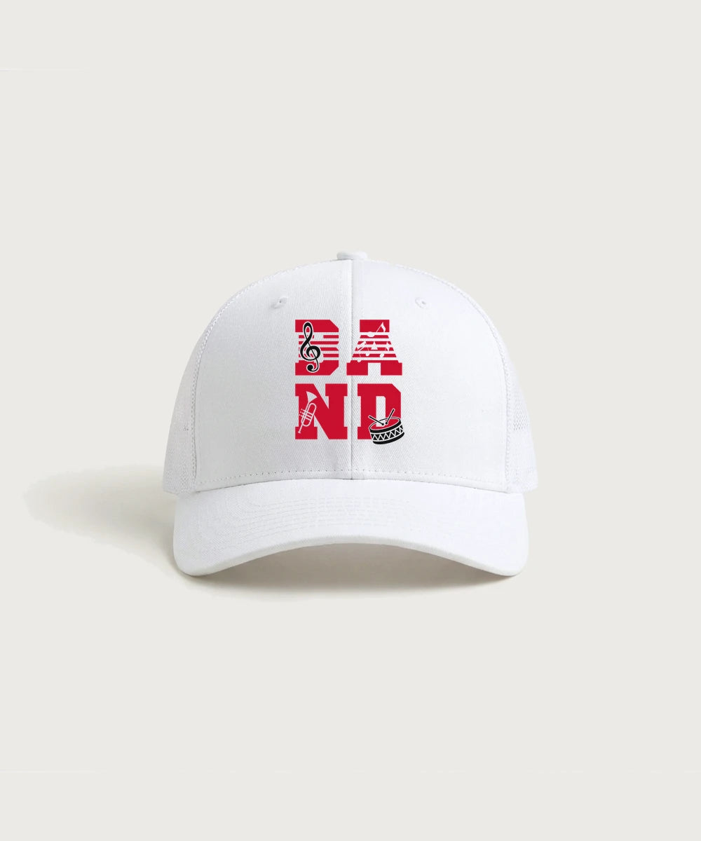 Edgerton High School Band Team Store - White/ White Sport-Tek Club Trucker Cap STC46
