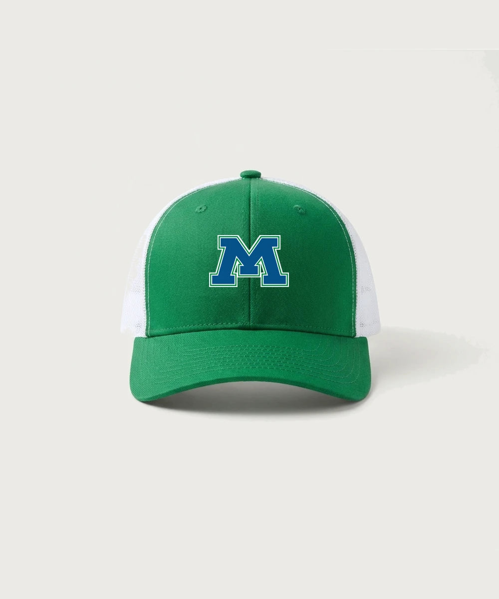 Minnewaska Area High School Football (Boys) - True Kelly Green/ White Sport-Tek Club Trucker Cap STC46