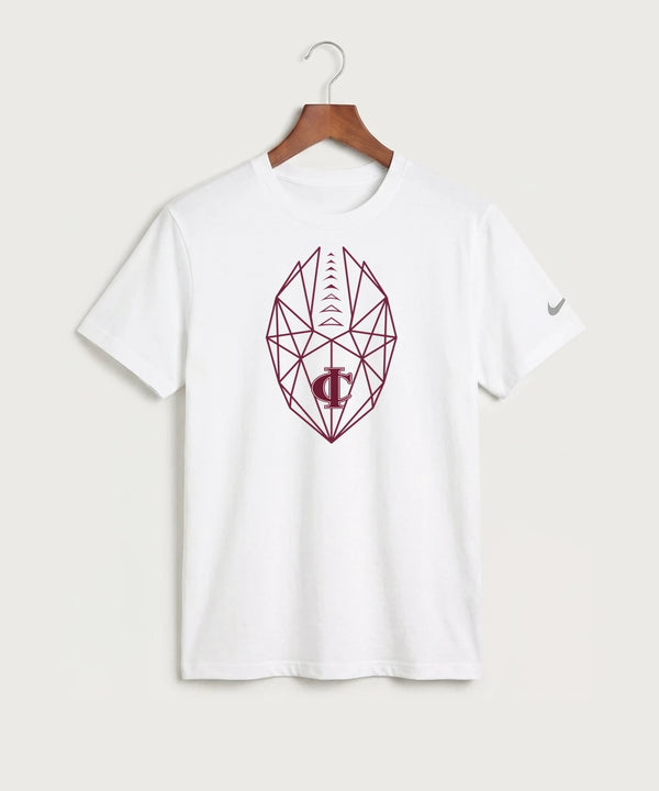 Crosby Ironton High School Football (Boys) - White Nike Swoosh Sleeve rLegend Tee NKDX8730