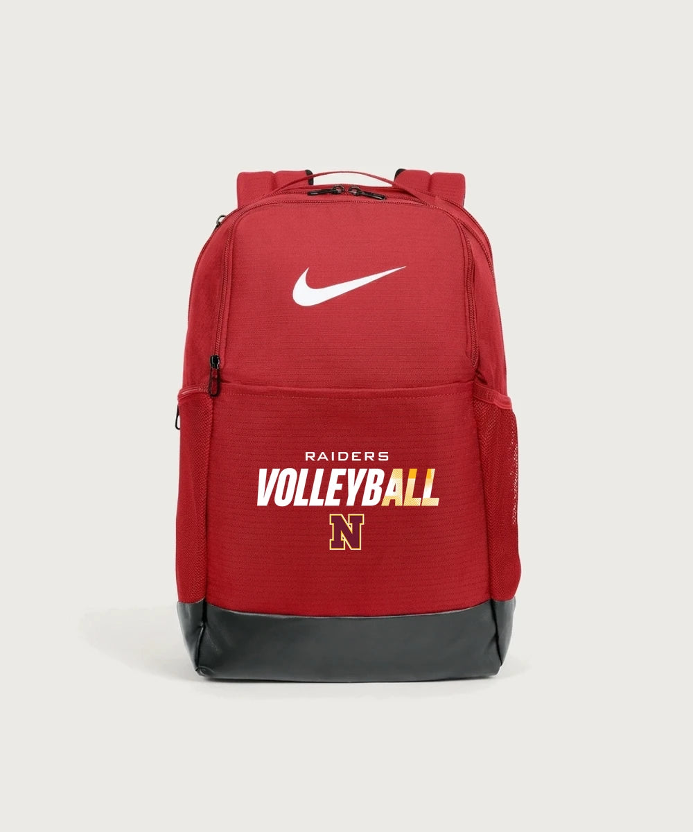 Northfield High School Volleyball (Girls) - University Red Nike Brasilia Medium Backpack NKDH7709