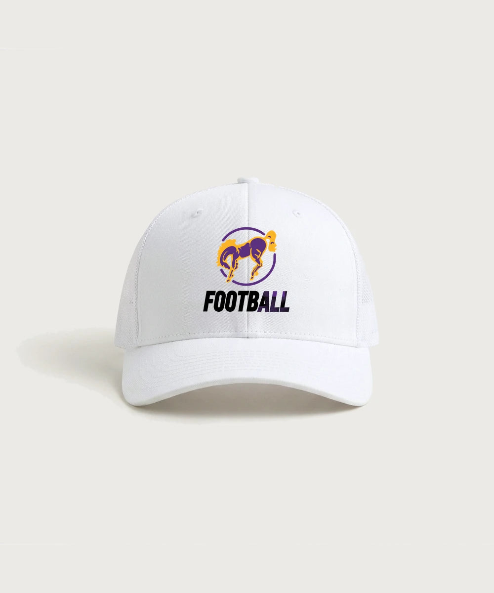 International Falls High School Football (Boys) - White/ White Sport-Tek Club Trucker Cap STC46