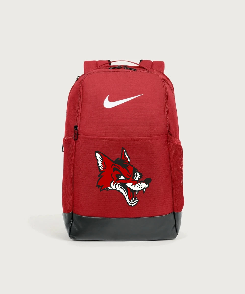 Ely Memorial High School Volleyball (Girls) - University Red Nike Brasilia Medium Backpack NKDH7709