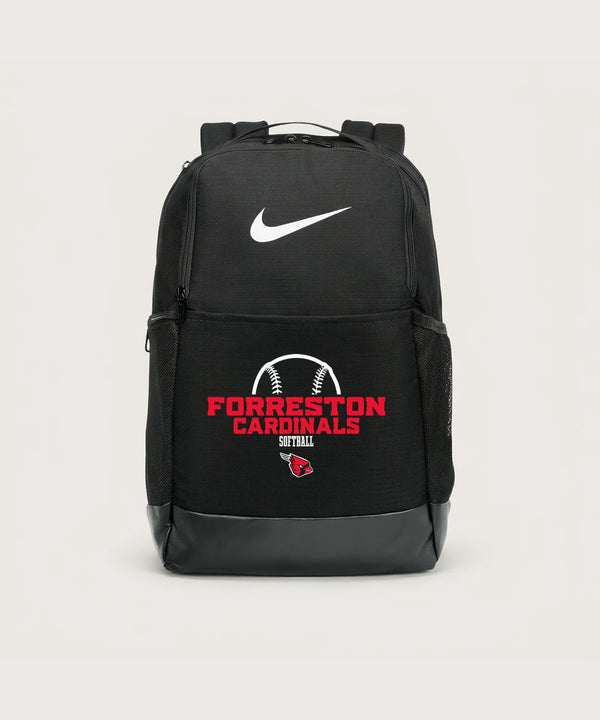Forreston Softball - Black Nike Brasilia Medium Backpack NKDH7709