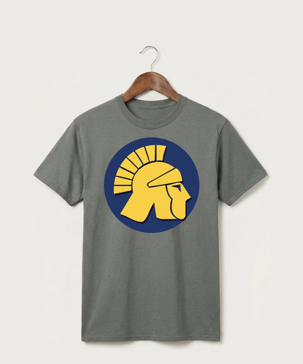 Wausau West High School Cheer - Medium Grey Port & Co Core Cotton Tee. PC54