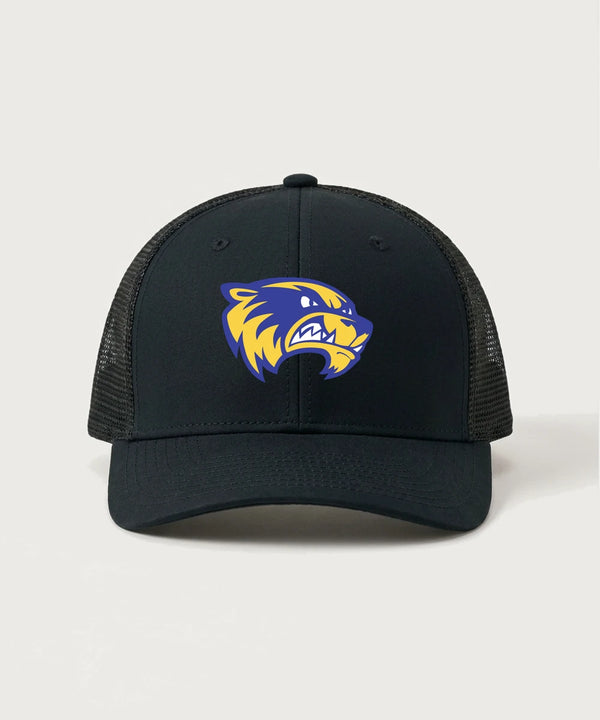 Wadena Deer Creek High School Football (Boys) - Black/ Black Sport-Tek Club Trucker Cap STC46