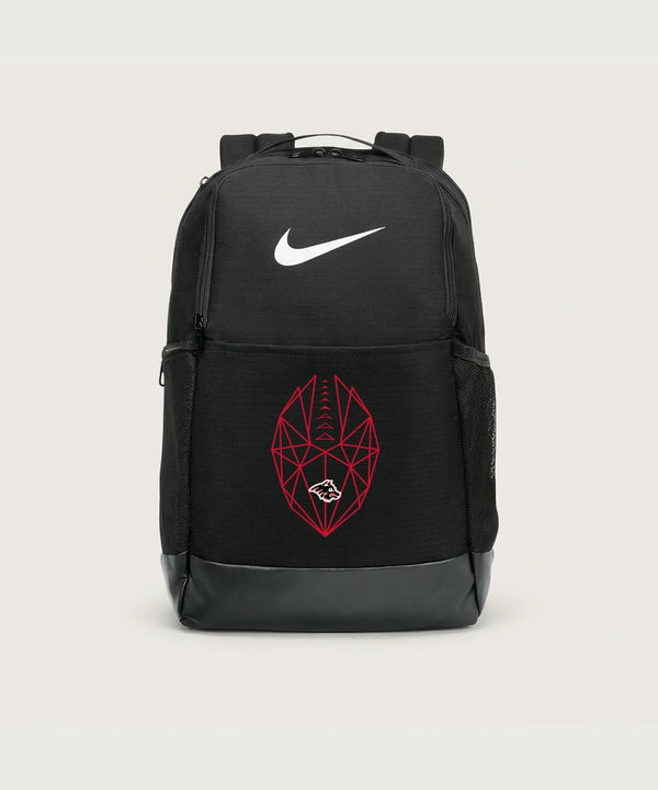 Milaca High School Football (Boys) - Black Nike Brasilia Medium Backpack NKDH7709